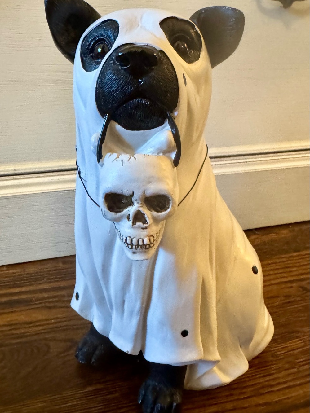Black Lab Dog Halloween Ghost Statue - Picture 2 of 5